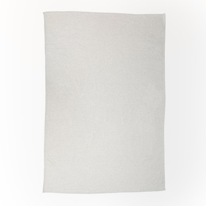 Plain Oatmeal Sublimated Sweatshirt Blanket