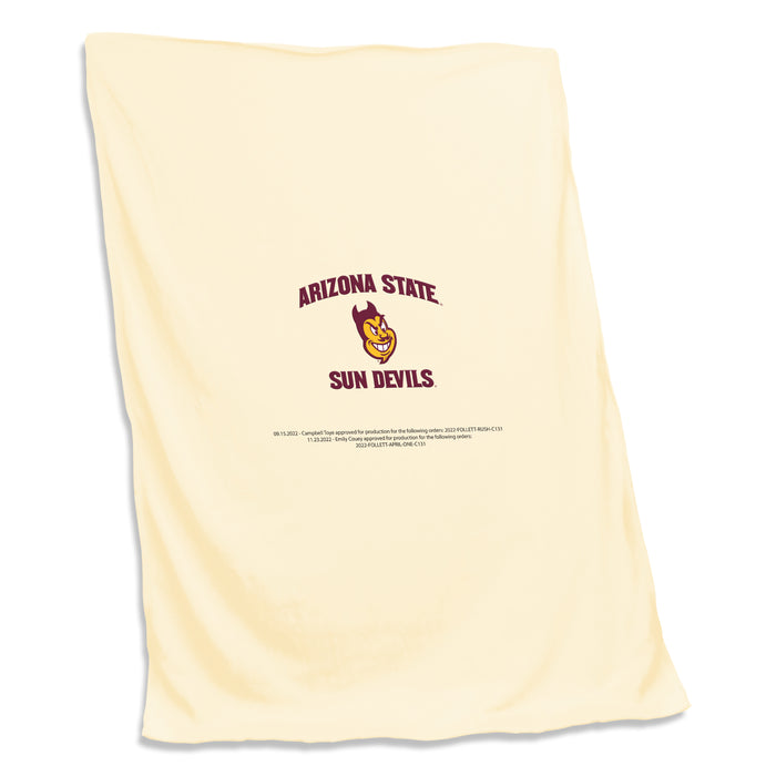 Arizona State Sun Devils Screened Sweatshirt Blanket