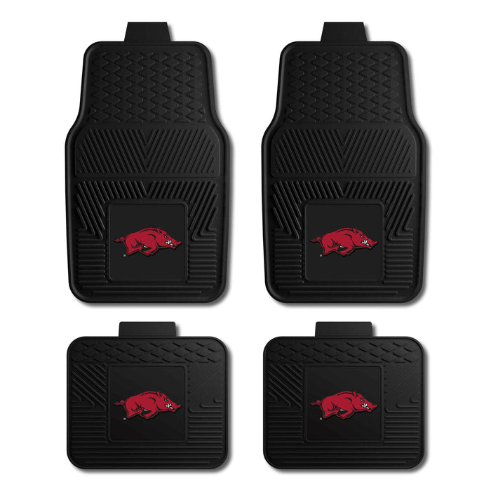 Arkansas Razorbacks 4-pc Vinyl Car Mat Set