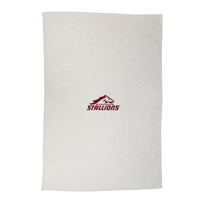 Birmingham Stallions Sublimated Sweatshirt Blanket