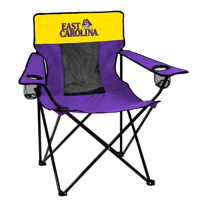 East Carolina Pirates Elite Folding Tailgate Chair With Carry Bag