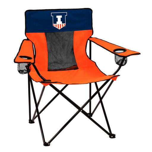 Illinois Fighting Illini Elite Folding Tailgate Chair With Carry Bag