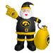 Iowa Hawkeyes Inflatable Santa  7 ft Tall