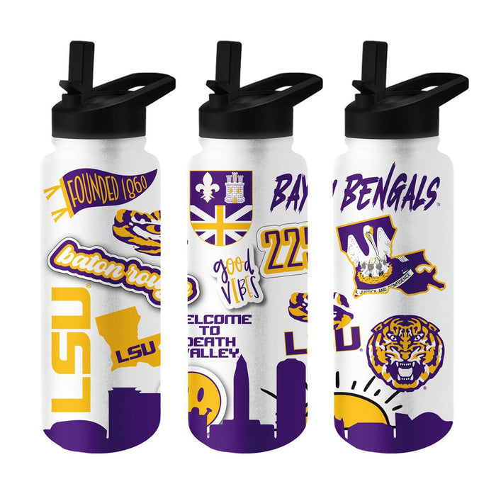 LSU Tigers 34oz Quencher Bottle