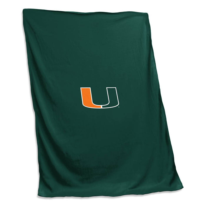 Miami Hurricanes Sweatshirt Blanket