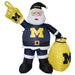 Michigan Wolverines Inflatable Santa Claus 7 Ft Tall