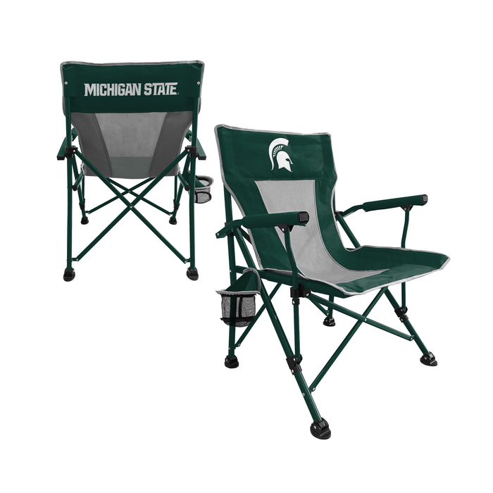 Michigan State Spartans Hard Arm Folding Chair - Tailgate - Camping