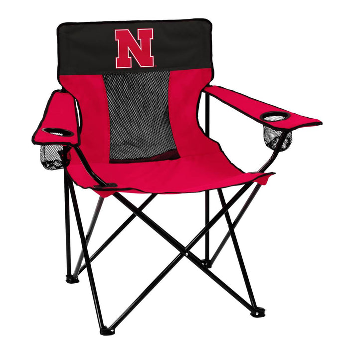 Nebraska Cornhuskers Elite Folding Tailgate Chair With Carry Bag