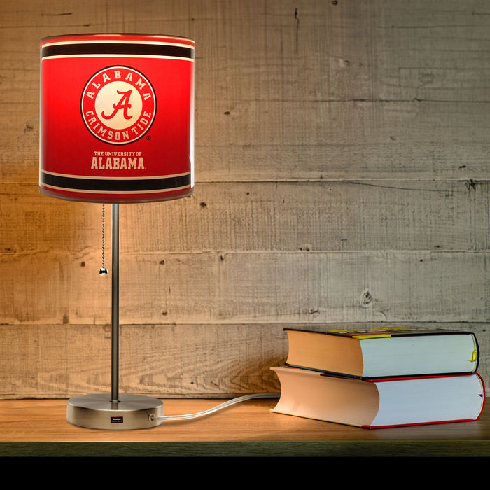 Alabama Crimson Tide Chrome Lamp