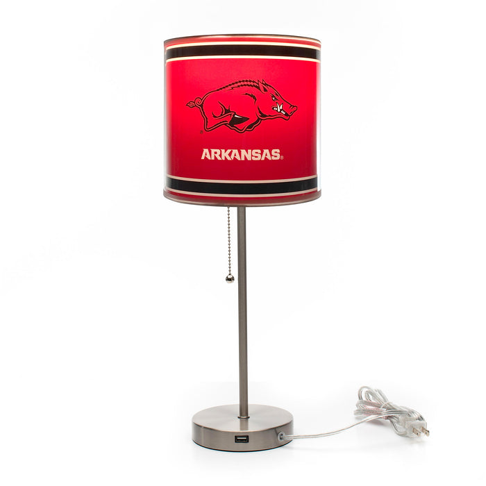 Arkansas Razorbacks Chrome Lamp