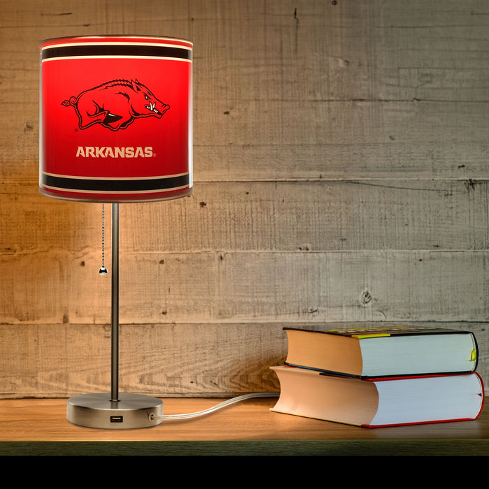 Arkansas Razorbacks Chrome Lamp