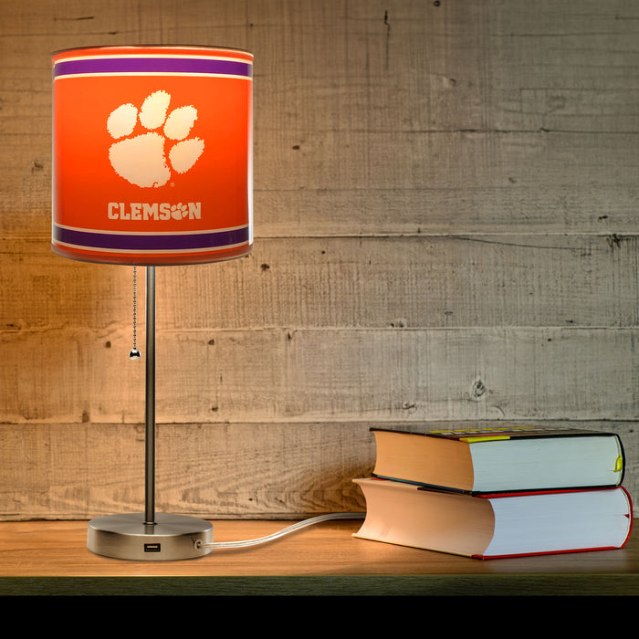 Clemson Tigers Chrome Lamp