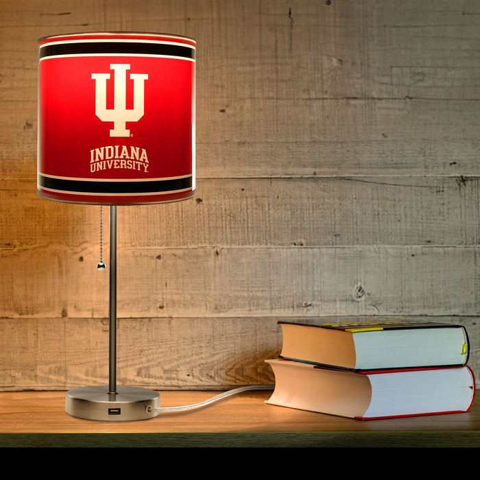 Indiana Hoosiers Chrome Lamp