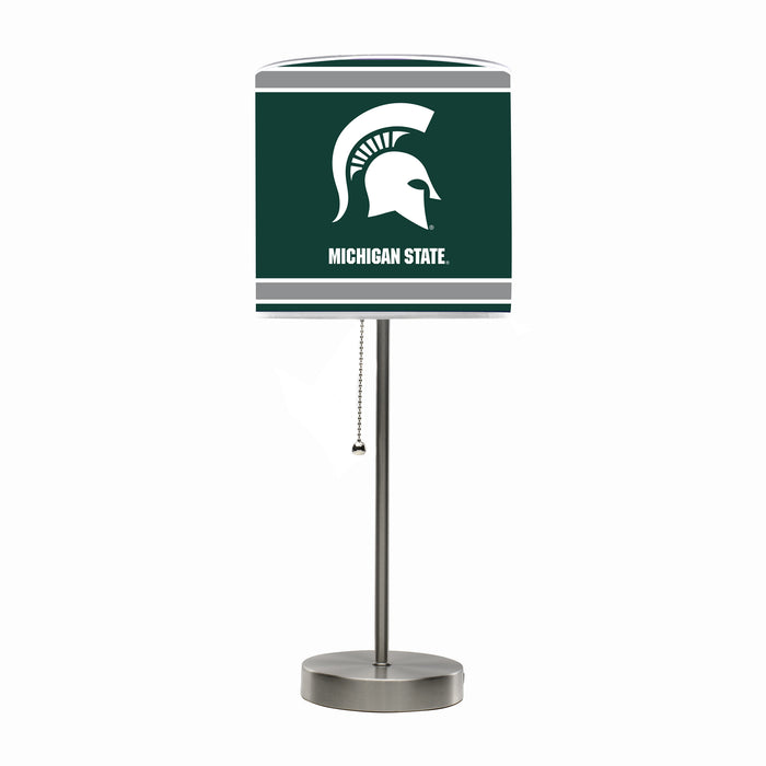 Michigan State Spartans Chrome Lamp