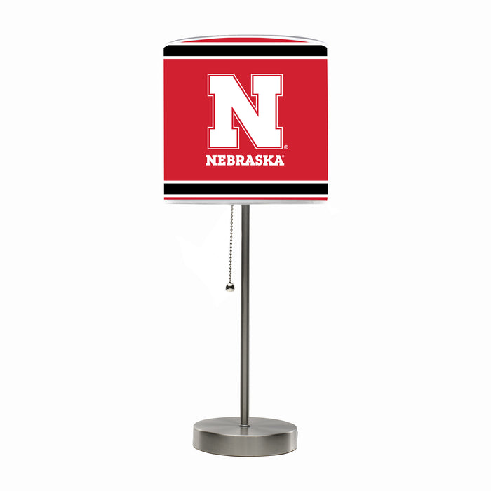 Nebraska Corn Huskers Chrome Lamp