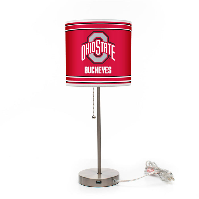 Ohio State Buckeyes Chrome Lamp