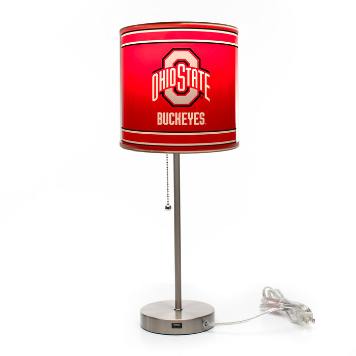 Ohio State Buckeyes Chrome Lamp