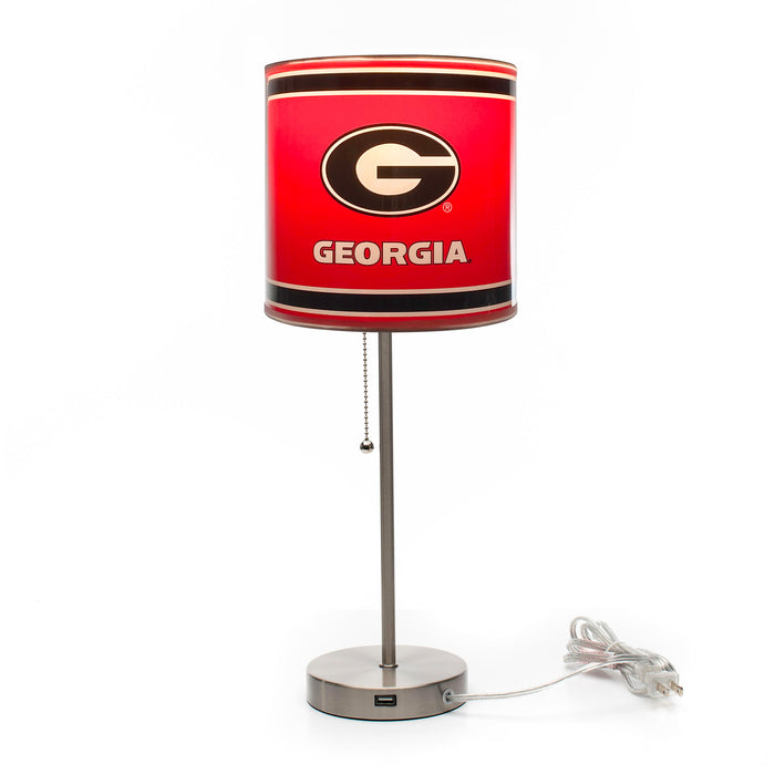University of Georgia Chrome Lamp