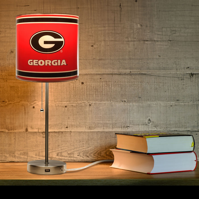 University of Georgia Chrome Lamp