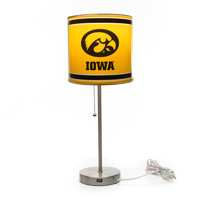 Iowa Hawkeyes Chrome Lamp