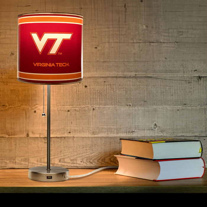 Virginia Tech Hokies Chrome Lamp