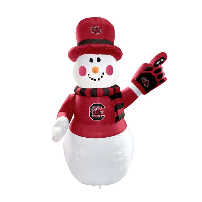 South Carolina Gamecocks 7ft Snowman Yard Inflatable