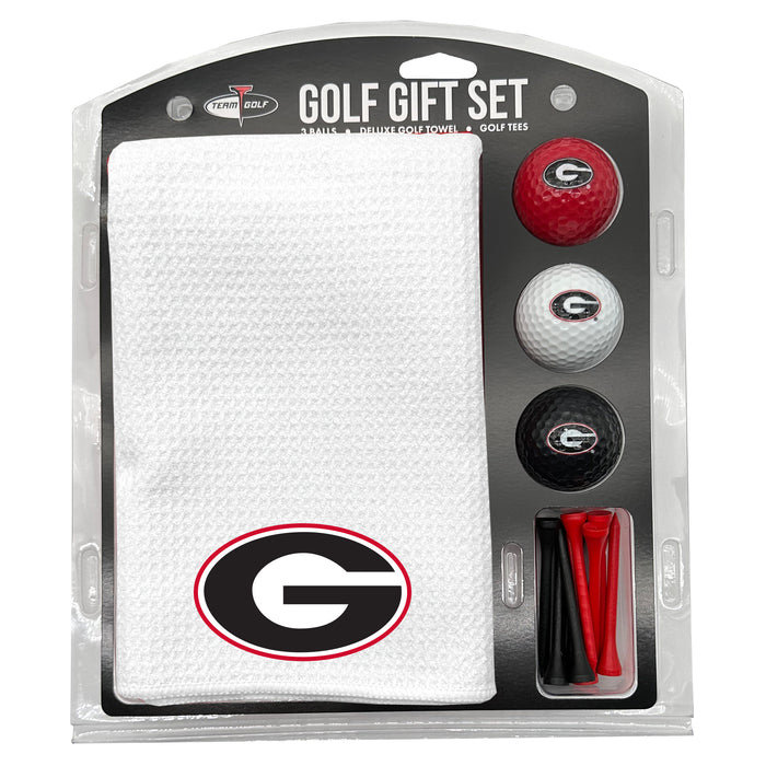Georgia Bulldogs 16" X 40" Microfiber Towel Golf Gift Set - White