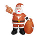 Texas Longhorns Inflatable Santa Claus 7 Ft Tall