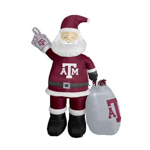 Texas A&M Aggies 7ft Yard Inflatable Santa Claus