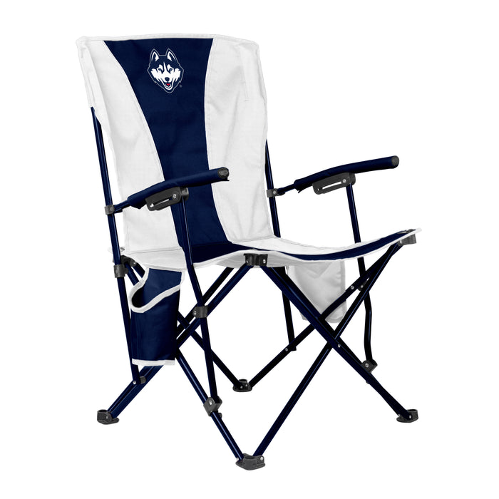 UConn Huskies Big Boy  Hard Arm Folding Chair - Tailgate - Camping
