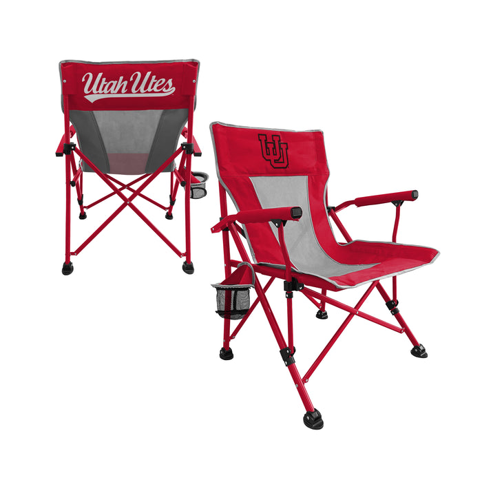 Utah Utes Hard Arm Folding Chair - Tailgate - Camping