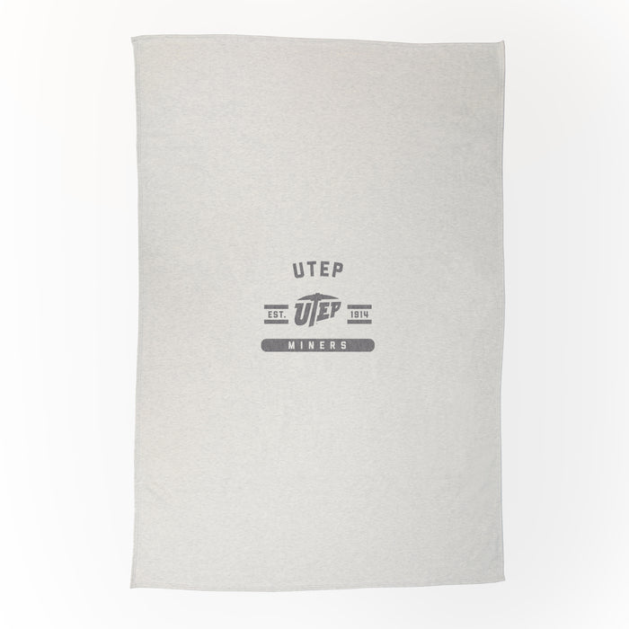 UTEP Miners Sublimated Sweatshirt Blanket