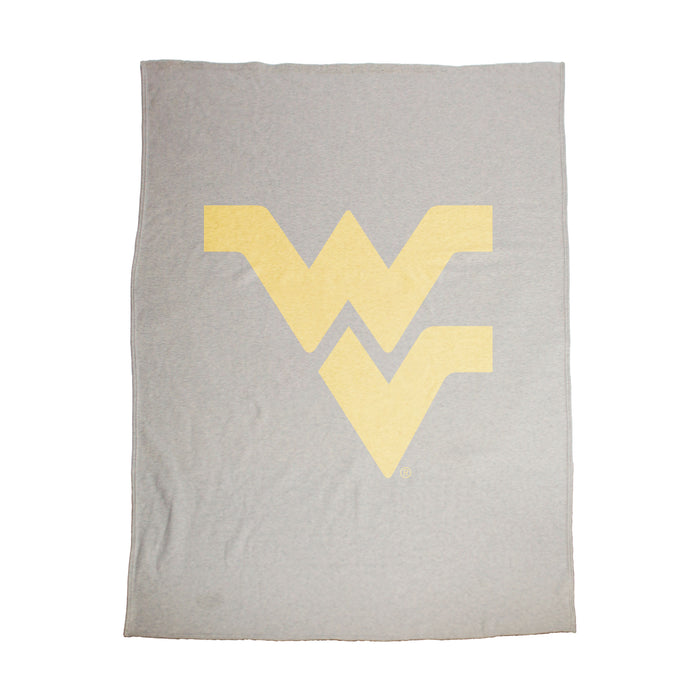 West Virginia Mountaineers Oversized Logo Sublimated Sweatshirt Blanket