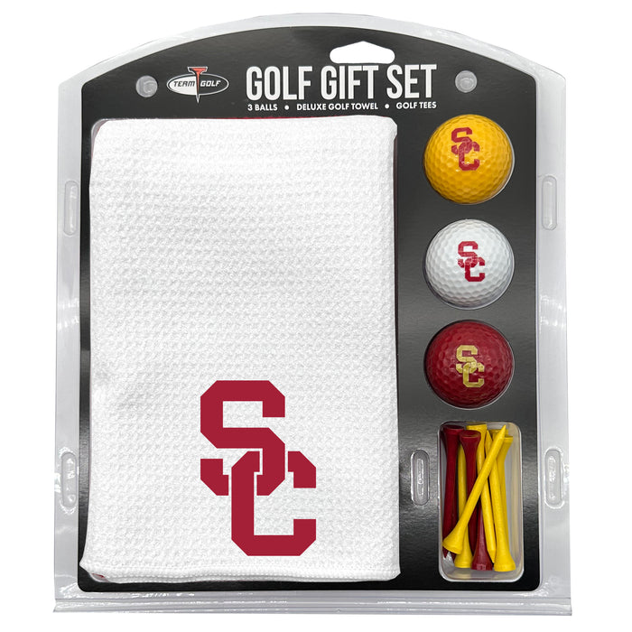 USC Trojans 16" X 40" Microfiber Towel Golf Gift Set - White