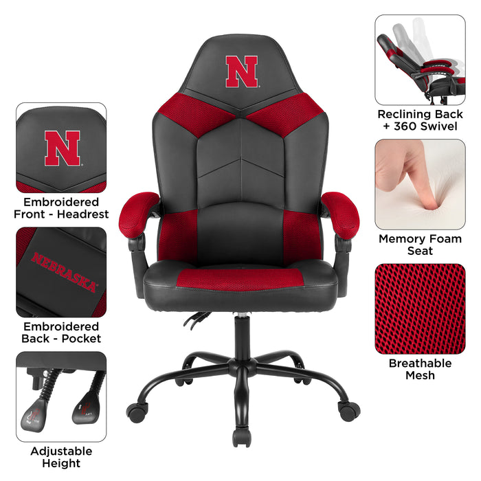 Nebraska Corn Huskers  Oversized Office Chair