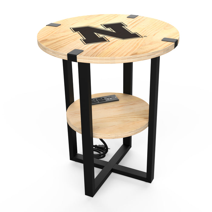 Nebraska Corn Huskers Side Table with Charger