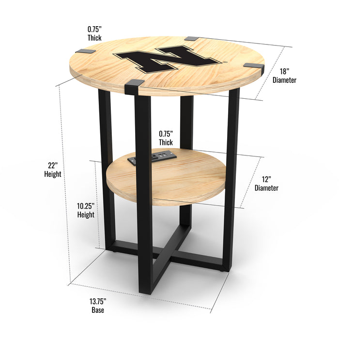 Nebraska Corn Huskers Side Table with Charger
