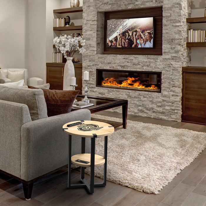 Ohio State Buckeyes Side Table with Charger