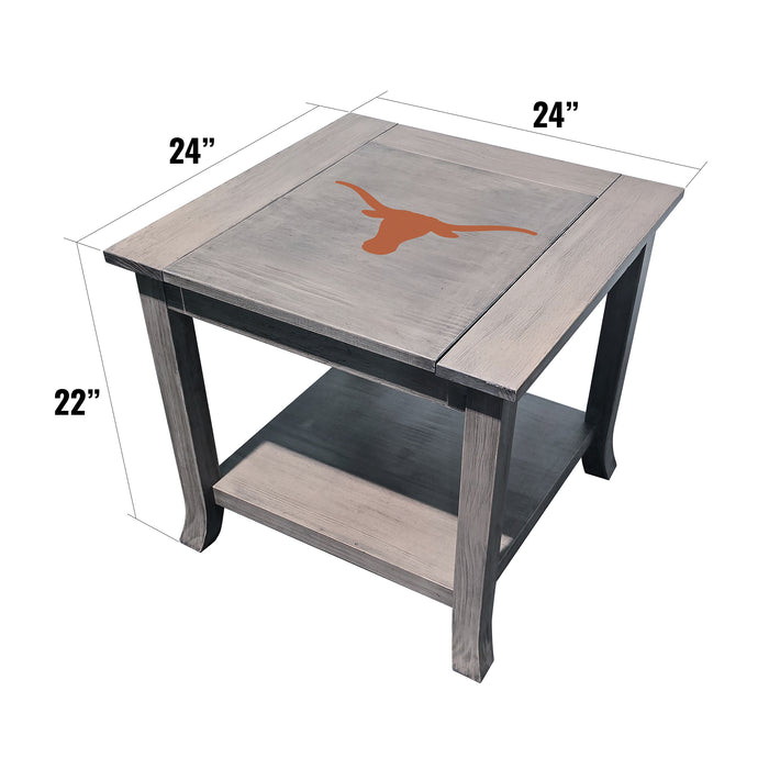Univ of Texas Game Day Side Table