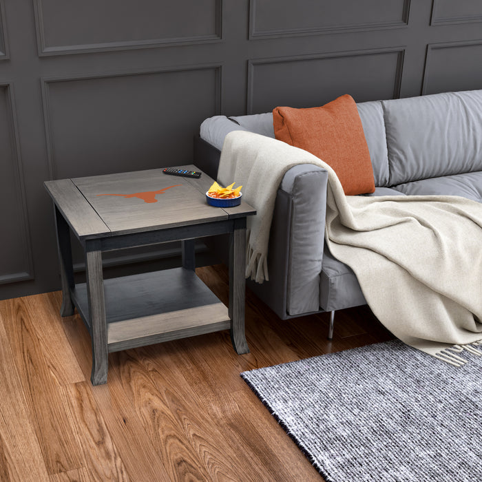 Univ of Texas Game Day Side Table