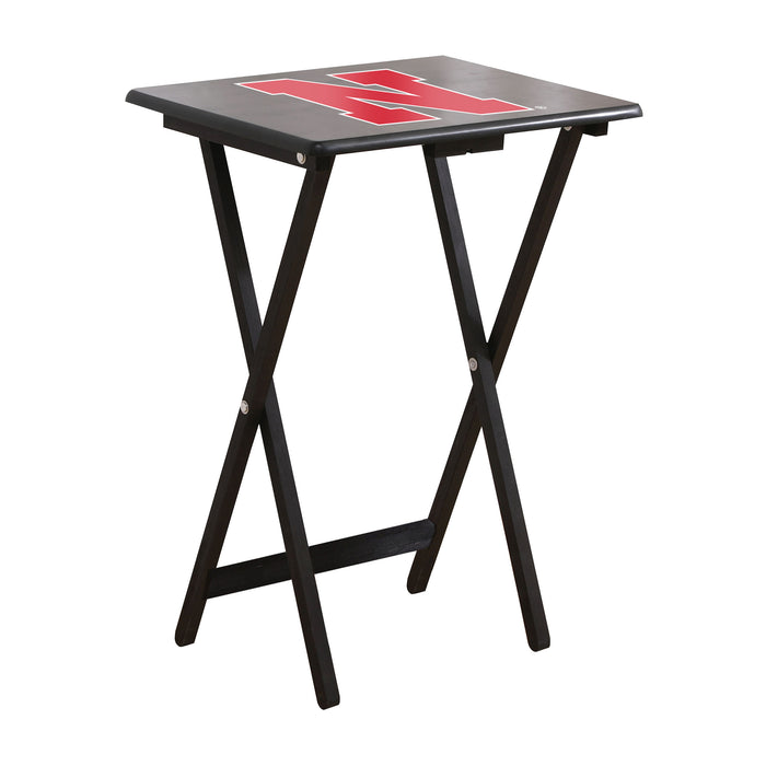 Nebraska Corn Huskers TV Trays W/Stand