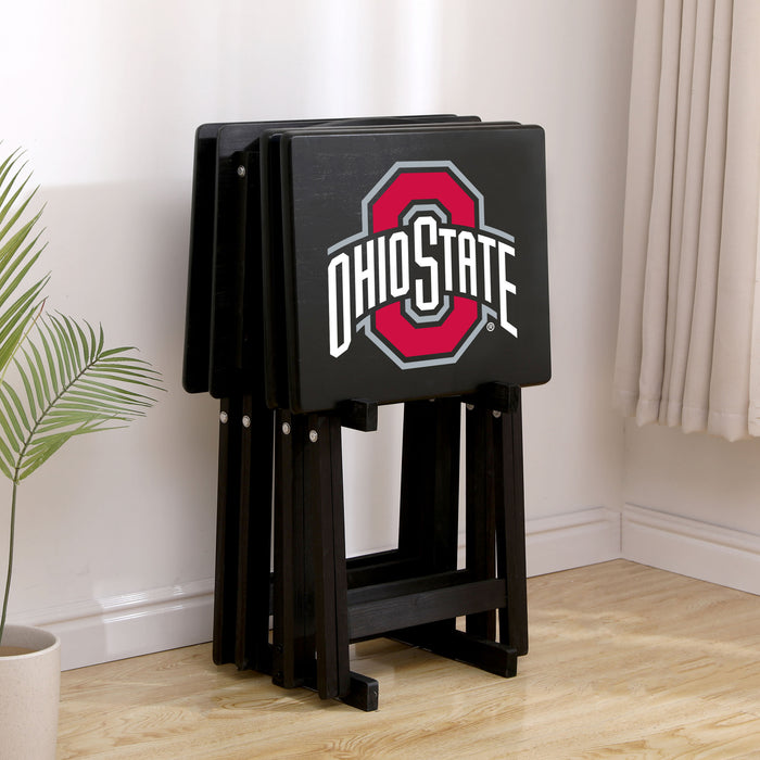 Ohio State Buckeyes TV Trays W/Stand