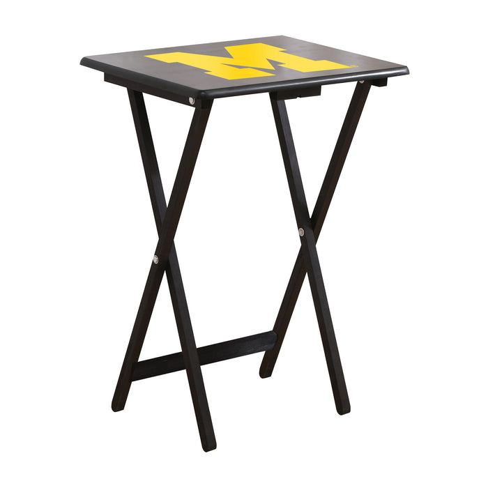 Michigan Wolverines TV Trays W/Stand