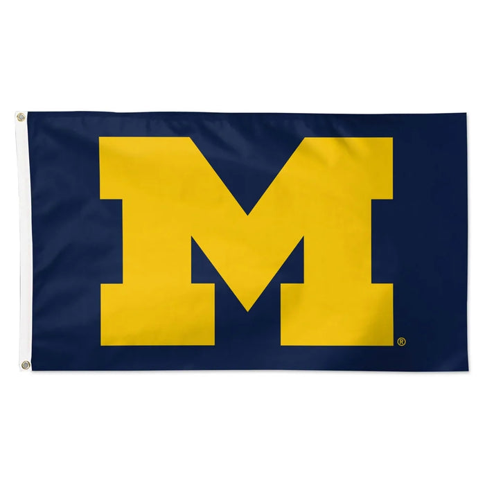 Michigan Wolverines One-Sided Deluxe Flag - 3X5 ft.