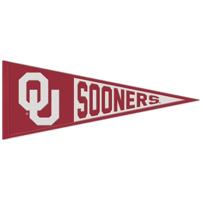 Oklahoma Sooners Wool Pennant 13X32 in.