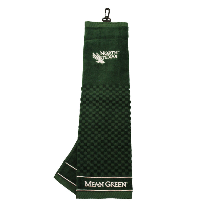 North Texas State University Mean Green Golf Embroidered Towel