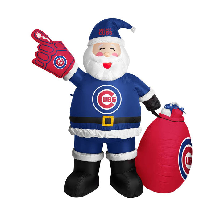 Chicago Cubs Inflatable Santa Claus 7 Ft Tall