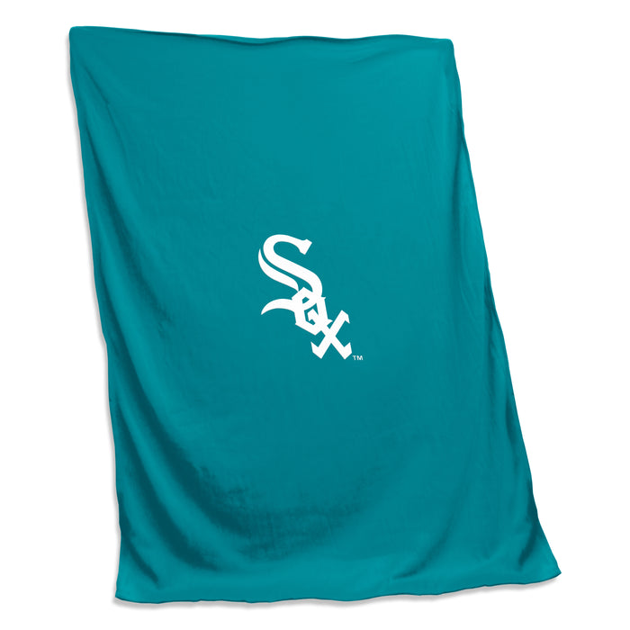 Chicago White Sox Aqua Screened Sweatshirt Blanket