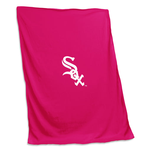 Chicago White Sox Pink Screened Sweatshirt Blanket