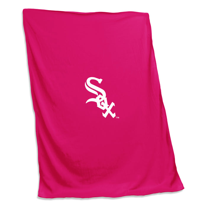 Chicago White Sox Pink Screened Sweatshirt Blanket